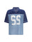 Moschino Technical mesh Shirt with reversed 22 print - Patterned Blue