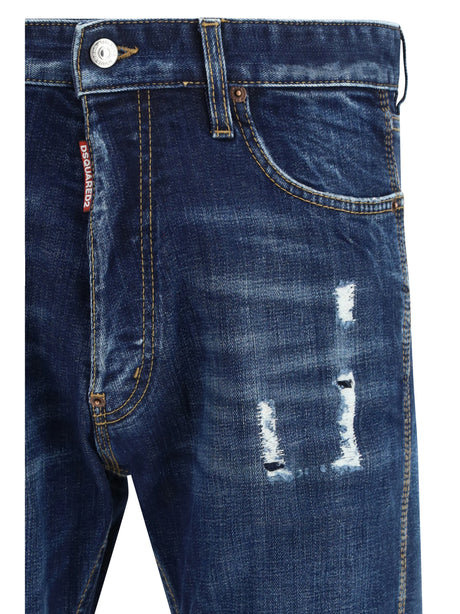 Dsquared2 Teddy Mini Front Jeans - Navy Blue