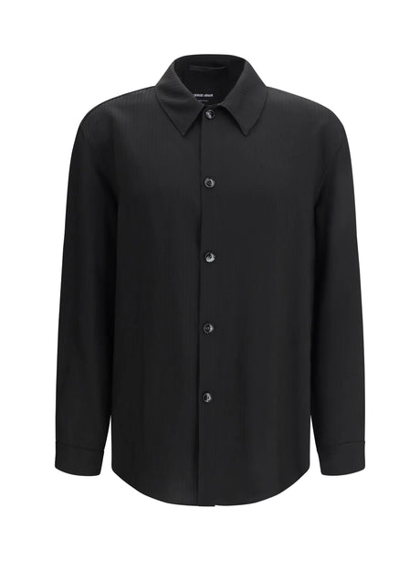 Giorgio Armani Chevron viscose twill Shirt - Uc001