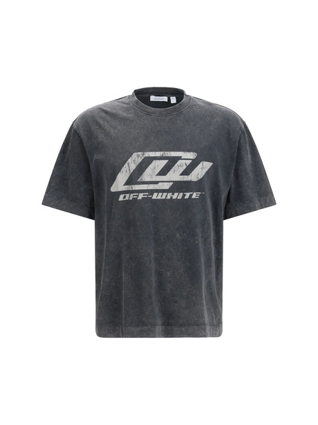 Off-White Racing Skate T-shirt with print - Mareado Black