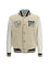 Off-White Varsity Star Logo Jacket - Cream