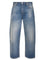 Valentino Garavani Wide Leg Cropped Jeans - Blue