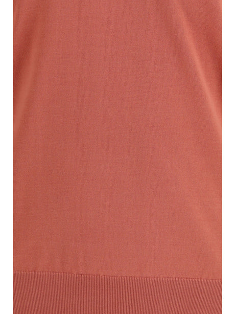 Brunello Cucinelli Sweater in cotton - Pesca+Nebbia