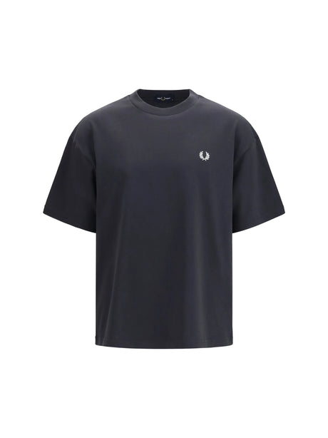 Fred Perry Laurel wreath print T-shirt - Anchor Grey