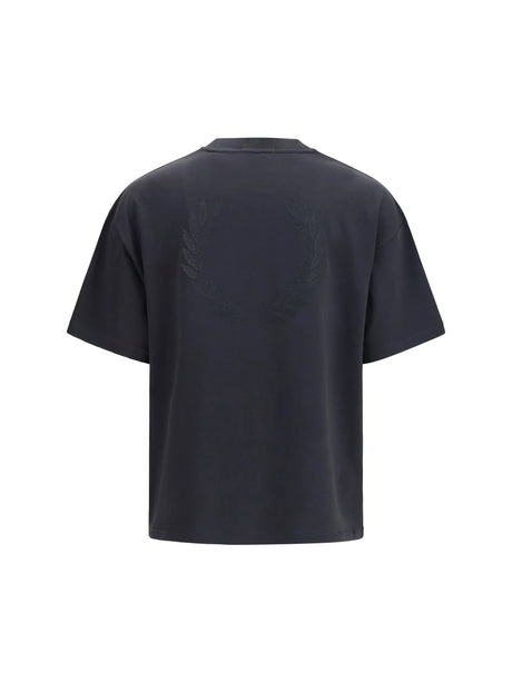 Fred Perry Laurel wreath print T-shirt - Anchor Grey