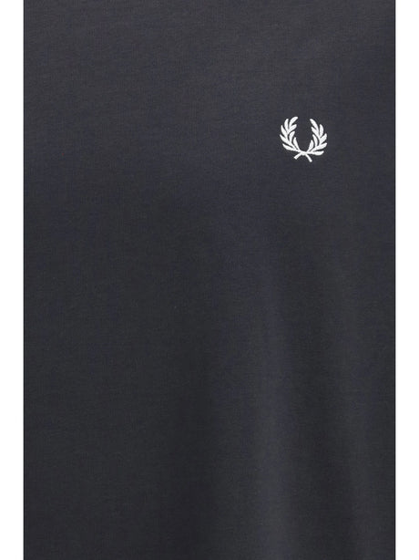 Fred Perry Laurel wreath print T-shirt - Anchor Grey