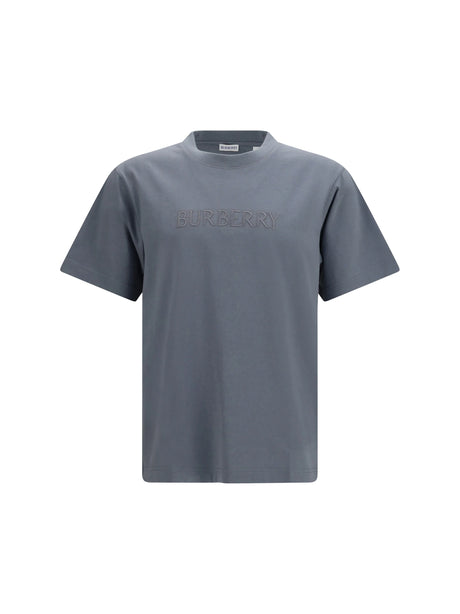 Burberry Cotton logo T-shirt - Forecast Grey