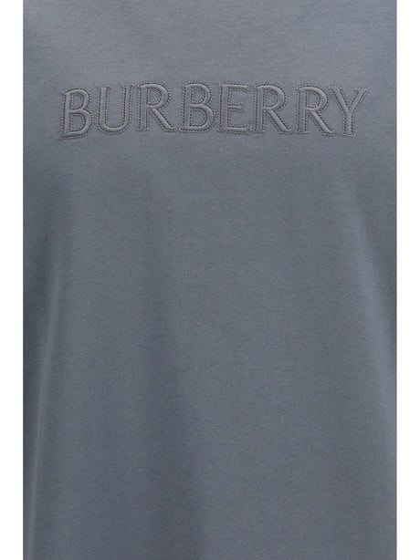 Burberry Cotton logo T-shirt - Forecast Grey