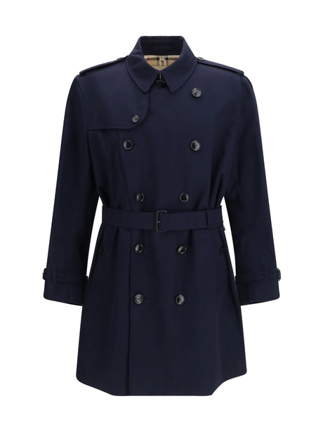 Burberry Double-breasted belted Trench Coat - Coal Blue