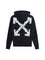 Off-White Heraldic Treshold Arrows Skate Hoodie - Black