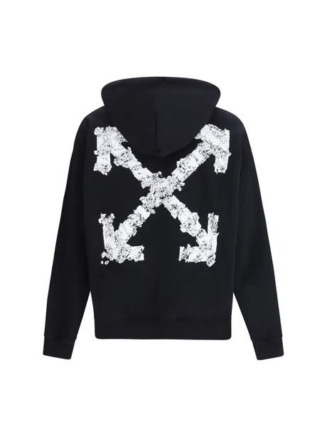 Off-White Heraldic Treshold Arrows Skate Hoodie - Black