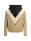 Valentino Nylon hooded windbreaker Jacket - Black/Burro/Camel