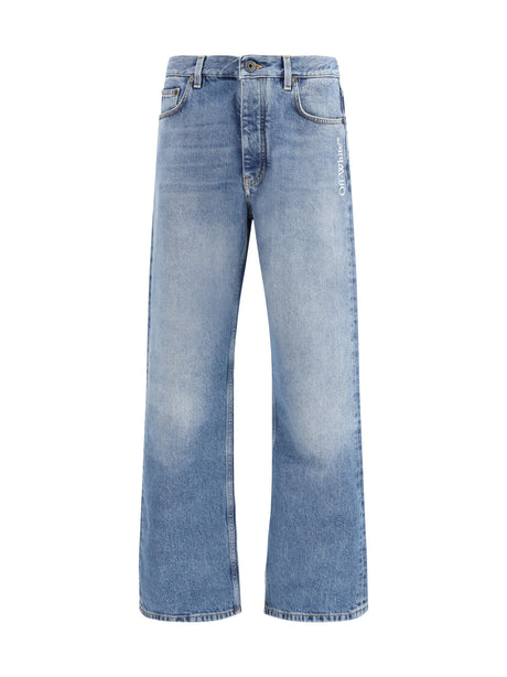 Off-White Half Arrow slim relaxed Jeans - Light Medium Blue
