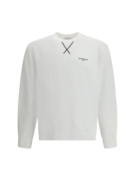 Givenchy Couture Seam Sweatshirt with logo - White