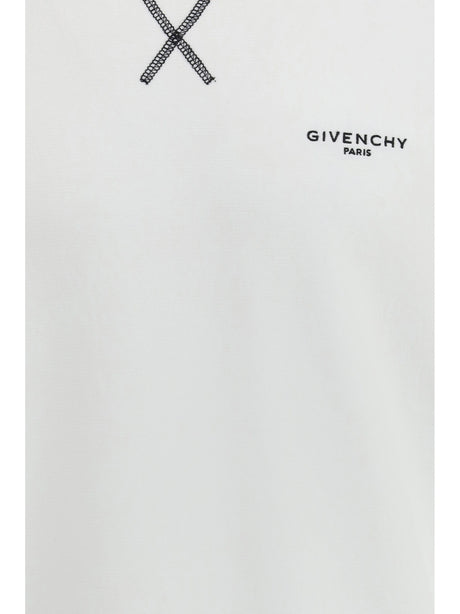 Givenchy Couture Seam Sweatshirt with logo - White