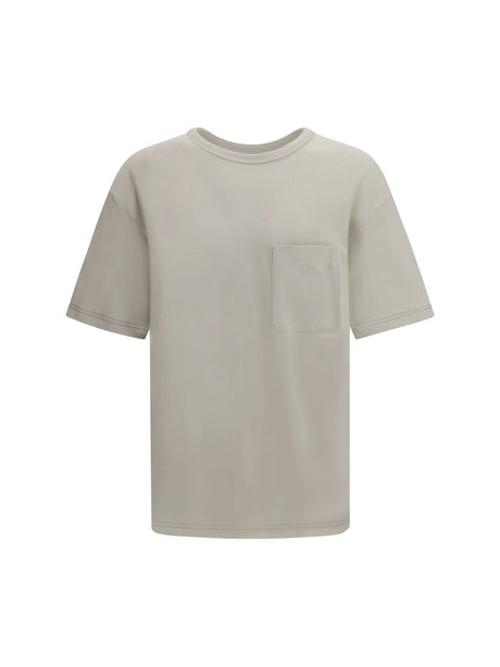 Lemaire Cotton blend T-shirt - Pearl