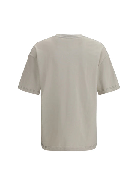 Lemaire Cotton blend T-shirt - Pearl