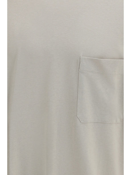 Lemaire Cotton blend T-shirt - Pearl