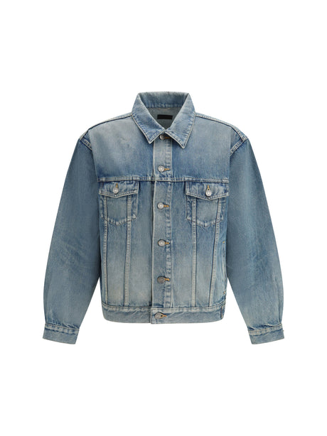 Saint Laurent Denim trucker Jacket - Sky Blue