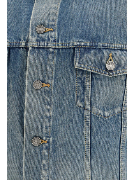 Saint Laurent Denim trucker Jacket - Sky Blue