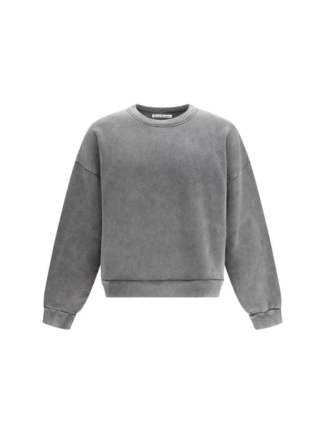 Acne Studios Patch and logo Sweatshirt - Faded Black