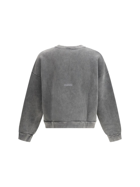 Acne Studios Patch and logo Sweatshirt - Faded Black