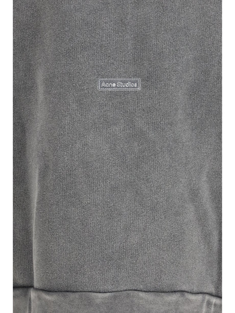 Acne Studios Patch and logo Sweatshirt - Faded Black