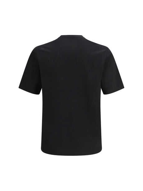 Saint Laurent Cotton jersey T-shirt with embroidered logo - Black