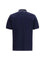 Brunello Cucinelli Polo in cotton jersey with short sleeves - Cobalto+Grigio