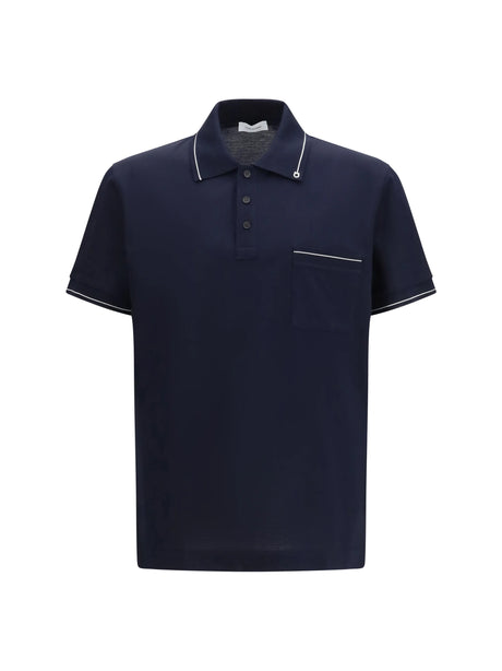 Ferragamo Gancini Polo Shirt - New Navy/White