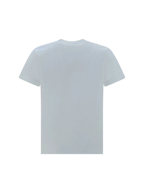Comme Des GarçOns Play Cotton T-shirt with patch - White