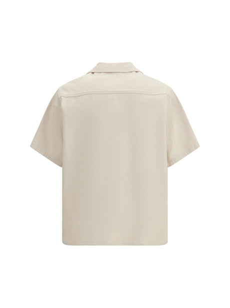 Valentino Signature Vlogo Bowling Shirt - Ivory