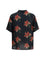 Valentino Papier Floral print linen bowling Shirt - Black/Magenta/Pink/Green