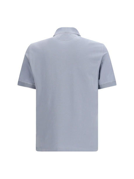 Brunello Cucinelli Cotton Polo - Carta Zucchero+Perla