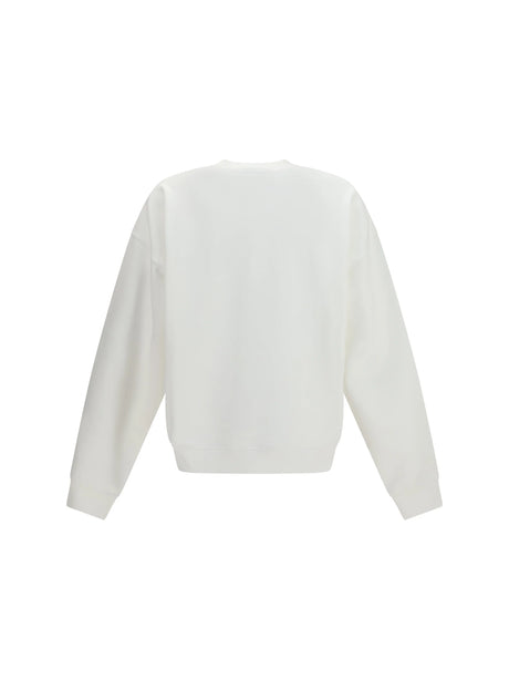 Dsquared2 Cotton crew neck Sweatshirt with logo print - White