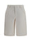 Ami Paris Wide twill cotton Shorts - Blanc Creme