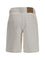 Ami Paris Wide twill cotton Shorts - Blanc Creme