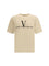 Valentino T-shirt with a “Made in Valentino” print - Burro/Black