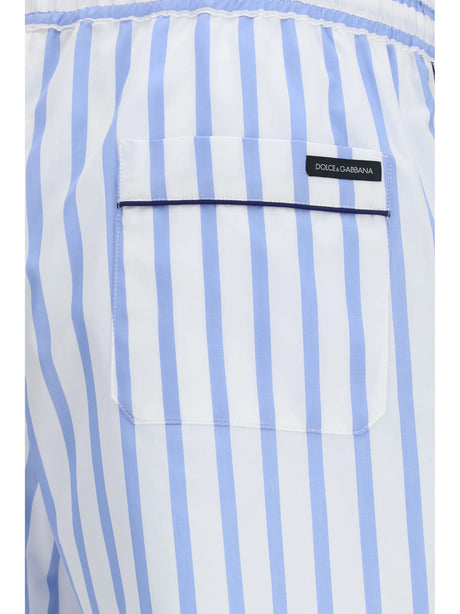 Dolce & Gabbana Striped poplin Bermuda Shorts - Rigato