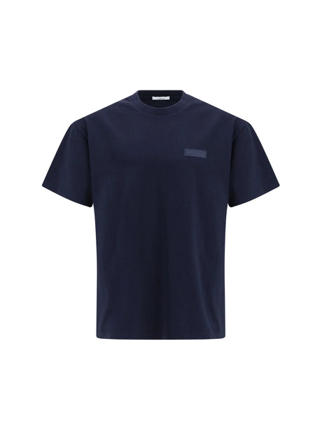 Givenchy Cotton T-Shirt with logo patch - Dark Navy