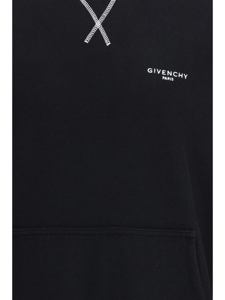 Givenchy Couture Seam Hoodie with logo - Black