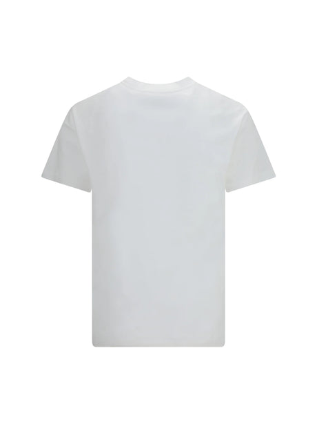 Valentino Cotton T-shirt with VGold - White