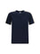 Burberry Short-sleeved T-shirt with a single Burberry Check stripe on both shoulders - Navy