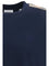 Burberry Short-sleeved T-shirt with a single Burberry Check stripe on both shoulders - Navy