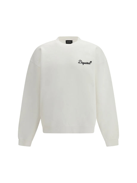 Dsquared2 Logo cotton Sweatshirt - White