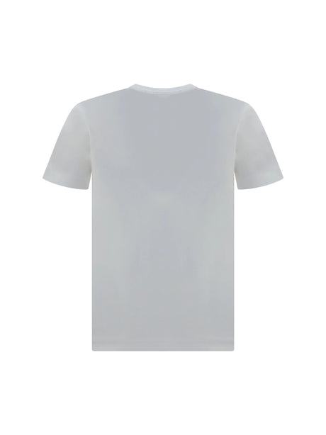 Comme Des GarçOns Play Cotton T-shirt with logo - White