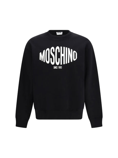 Moschino Printed organic cotton Sweatshirt - Patterned Black