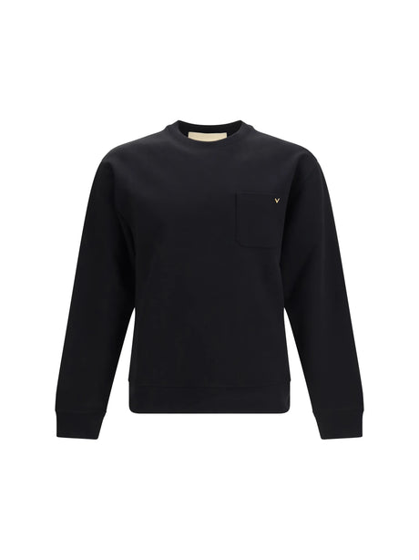 Valentino Cotton jersey crewneck Sweatshirt - Black