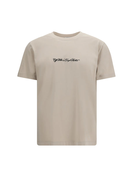 Off-White Script Arrow T-shirt - Pumice Stone