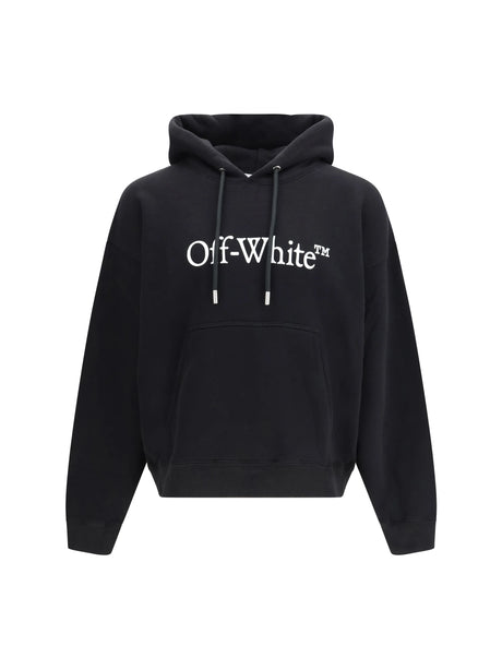 Off-White Big Logo Bookkish Over Hoodie - Black-White